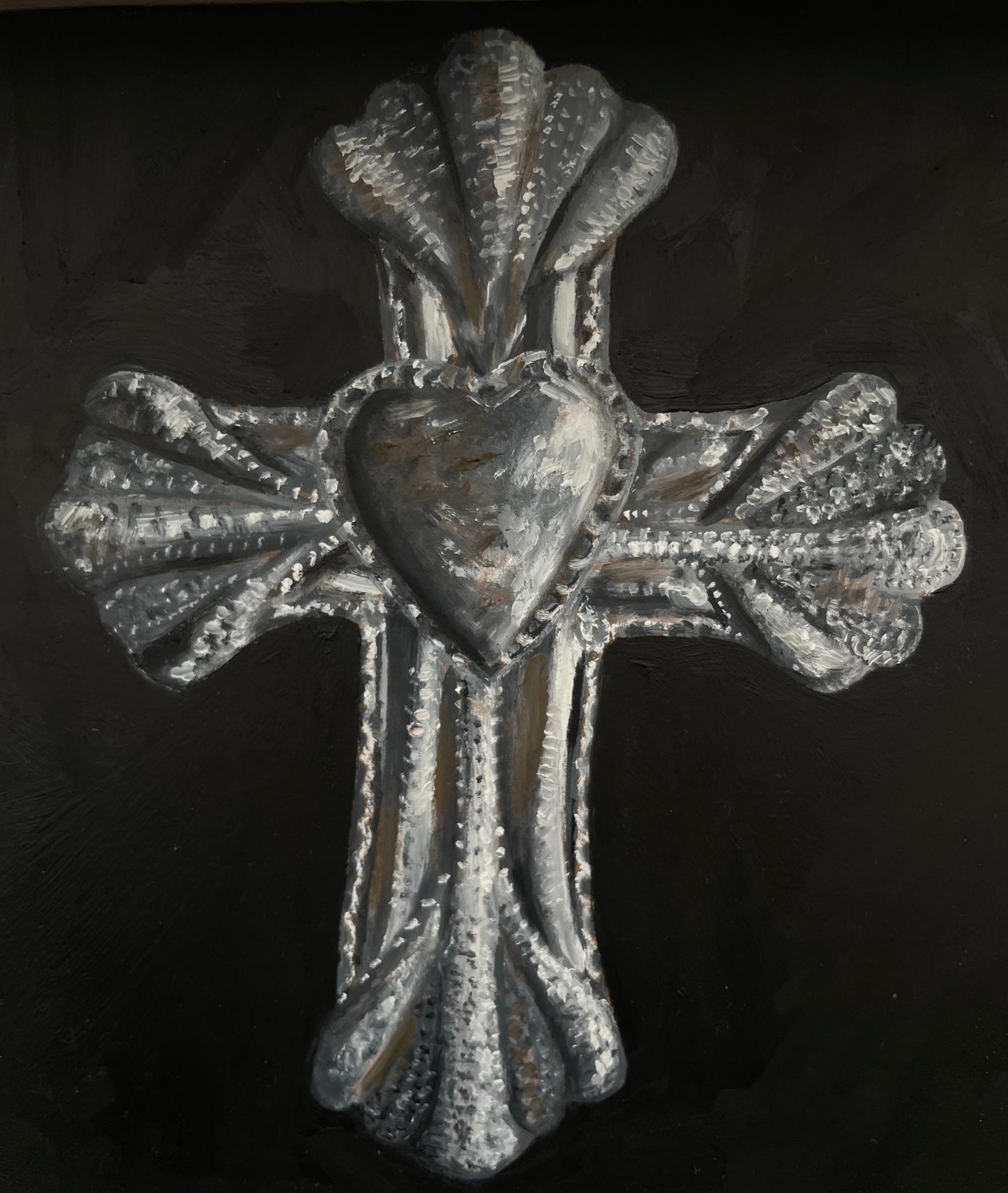 "LOVELY CROSS PRINT"